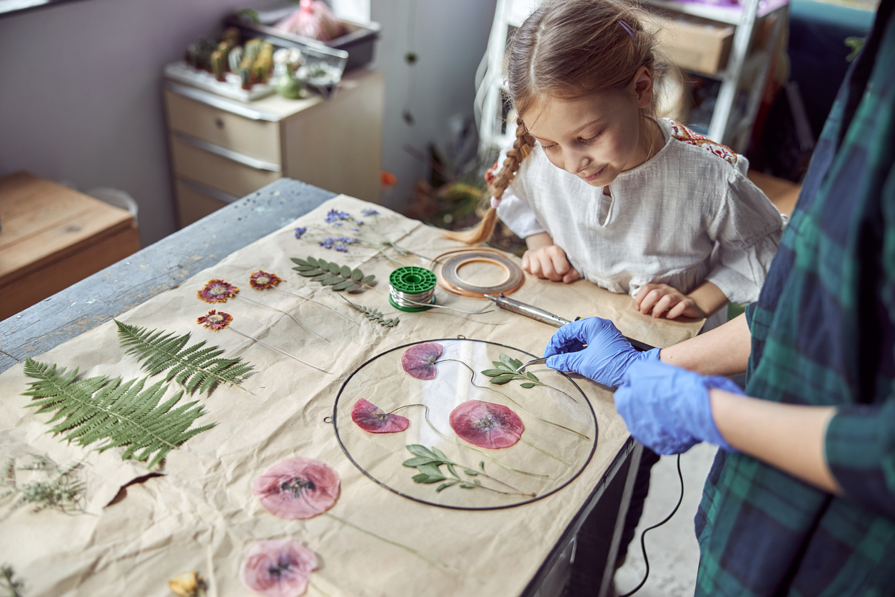 Flower pressing